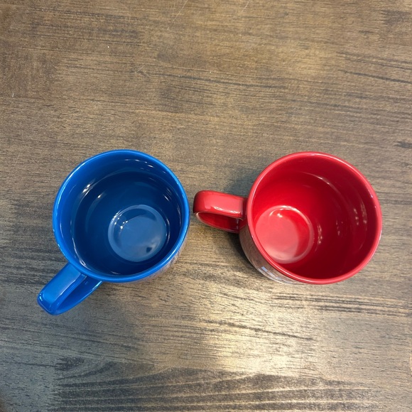 Disney Cruise Line Nautical Mickey and Minnie Red and Blue Coffee Mugs - Picture 6 of 9